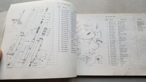 Yamaha FZR 1000 1990 catalogo ricambi originale spare parts catalog