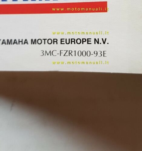 Yamaha FZR 1000 1993 depliant moto originale italiano motorcycle brochure