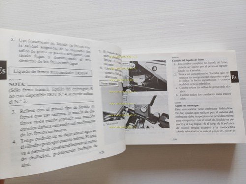 Yamaha FZR 1000 3GM 1991 manuale uso manutenzione libretto italiano …