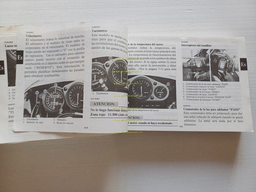 Yamaha FZR 1000 3GM 1991 manuale uso manutenzione libretto italiano …