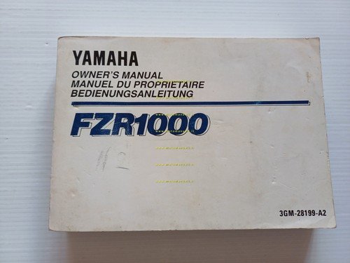 Yamaha FZR 1000 3GM 1991 manuale uso manutenzione libretto italiano …