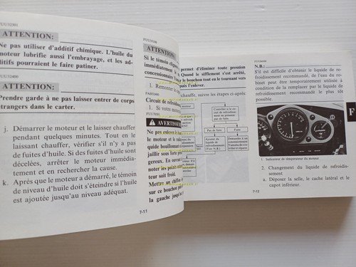 Yamaha FZR 1000 3GM 1991 manuale uso manutenzione libretto italiano …