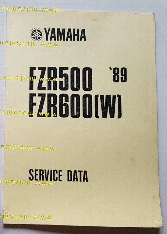 Yamaha FZR 500-600 1989 Service Information manuale officina INGLESE originale