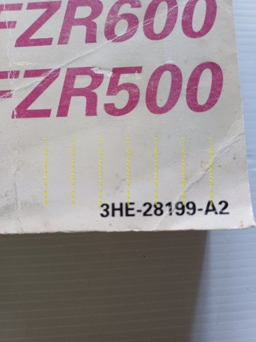 Yamaha FZR 600 - 500 3HE 1991 manuale uso manutenzione …