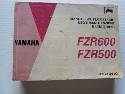 Yamaha FZR 600 - 500 3HE 1991 manuale uso manutenzione …