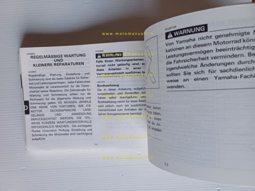 Yamaha FZR 600 - 500 3HE 1991 manuale uso manutenzione …