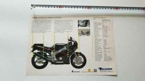Yamaha FZR 600 1988 depliant moto originale italiano motorcycle brochure