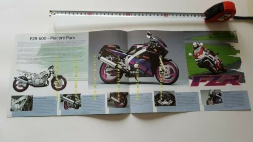 Yamaha FZR 600 1993 depliant moto originale italiano motorcycle brochure