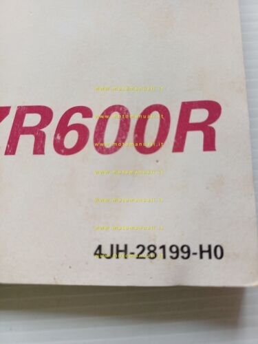 Yamaha FZR 600 R 1993-94 manuale uso manutenzione libretto originale …