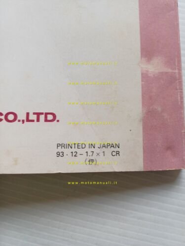 Yamaha FZR 600 R 1993-94 manuale uso manutenzione libretto originale …