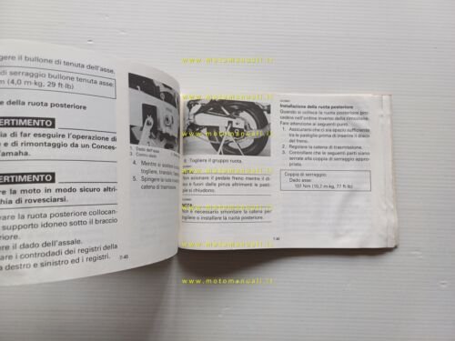 Yamaha FZR 600 R 1993-94 manuale uso manutenzione libretto originale …