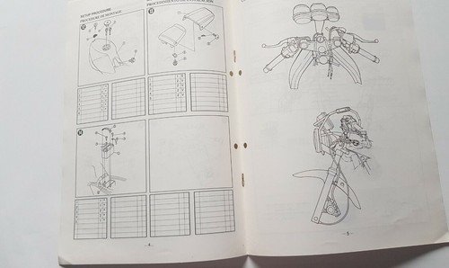 Yamaha FZR 600500 1989 manuale assemblaggio officina originale no riparazione