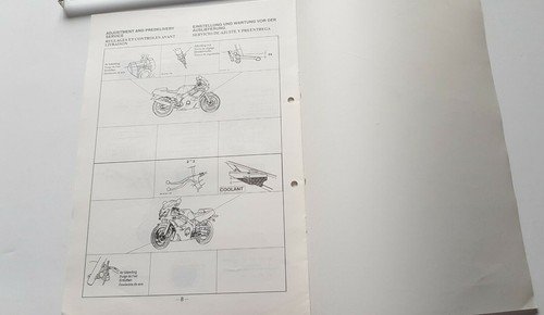 Yamaha FZR 600500 1989 manuale assemblaggio officina originale no riparazione