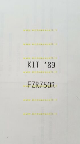 Yamaha FZR 750 R kit 1989 Model information manuale officina …