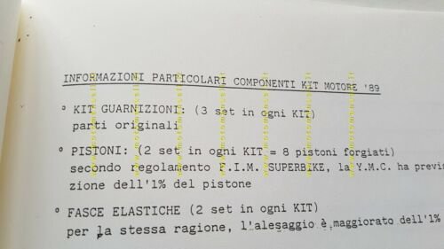 Yamaha FZR 750 R kit 1989 Model information manuale officina …