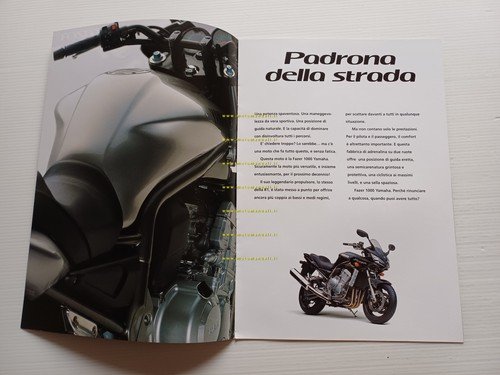 Yamaha FZS 1000 Fazer 2002 depliant italiano originale