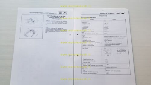 Yamaha FZS 600 1998 Service Information manuale officina italiano originale