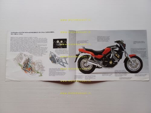 Yamaha FZX 750 1987 depliant italiano originale