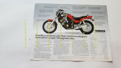 Yamaha FZX 750 FAZER 1986 depliant inglese originale brochure ENGLISH