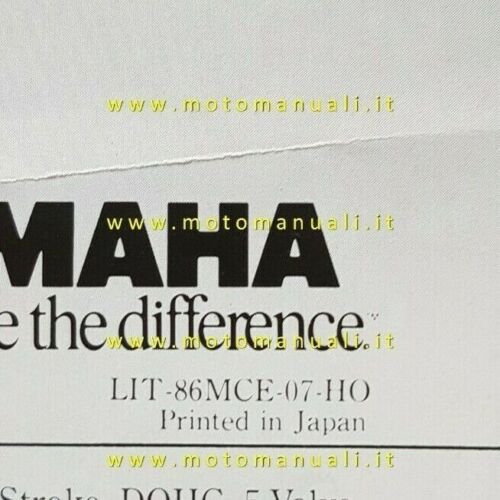 Yamaha FZX 750 FAZER 1986 depliant inglese originale brochure ENGLISH