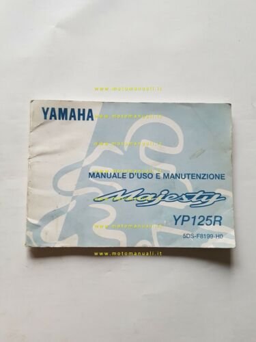Yamaha Majesty 125 5DS 1998 manuale uso manutenzione ITALIANO libretto …