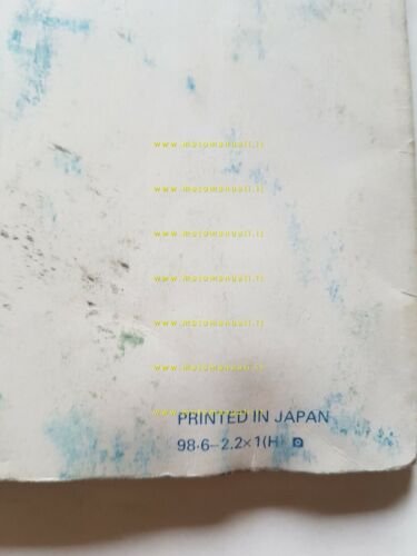 Yamaha Majesty 125 5DS 1998 manuale uso manutenzione ITALIANO libretto …