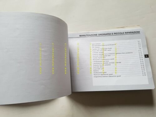 Yamaha Majesty 125 5DS 1998 manuale uso manutenzione ITALIANO libretto …
