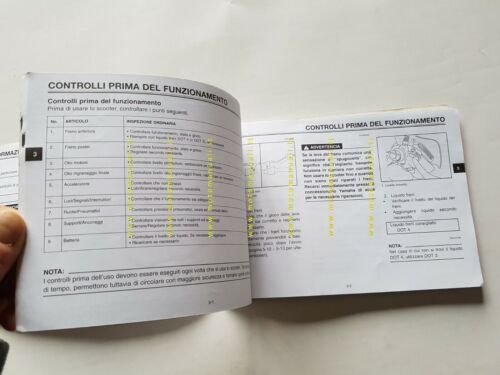 Yamaha Majesty 125 5DS 1998 manuale uso manutenzione ITALIANO libretto …