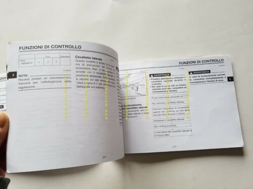 Yamaha Majesty 125 5DS 1998 manuale uso manutenzione ITALIANO libretto …