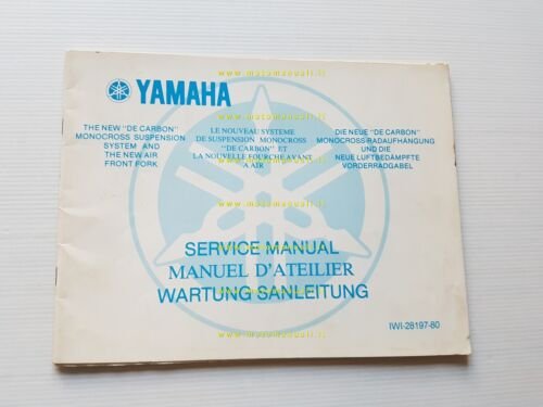 Yamaha modelli 1977 sospensioni - monocross De Carbon manuale officina …
