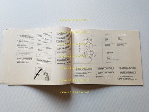 Yamaha modelli 1977 sospensioni - monocross De Carbon manuale officina …