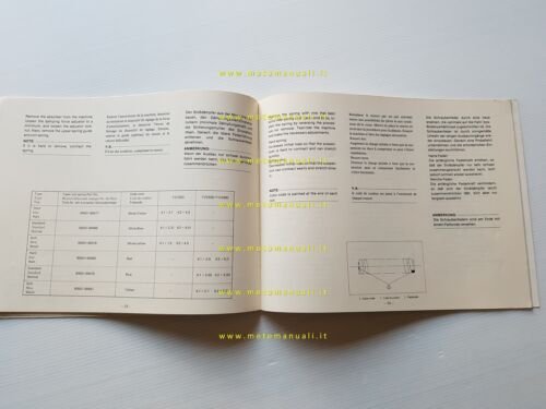 Yamaha modelli 1977 sospensioni - monocross De Carbon manuale officina …