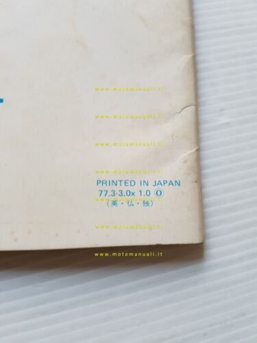 Yamaha modelli 1977 sospensioni - monocross De Carbon manuale officina …