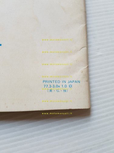 Yamaha modelli 1977 sospensioni - monocross De Carbon manuale officina …