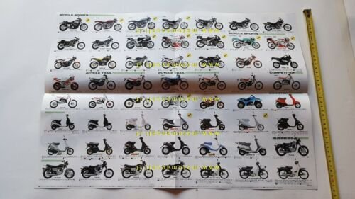Yamaha modelli 1990 poster depliant giapponese ORIGINALE brochure Japanese text