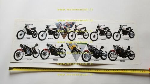 Yamaha modelli competizione TZ-YZ 1980 depliant ITALIANO moto originale brochure