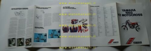 Yamaha modelli Cross 1982 depliant originale ENGLISH moto brochure