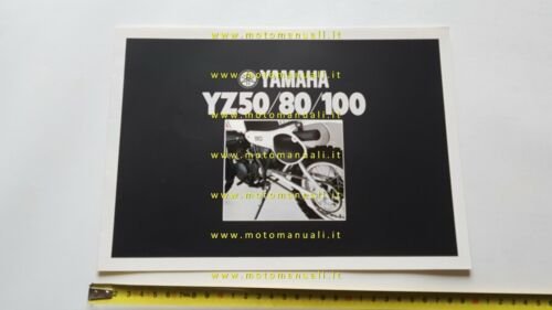 Yamaha modelli Cross YZ 50-80-100 1981 depliant English moto originale …