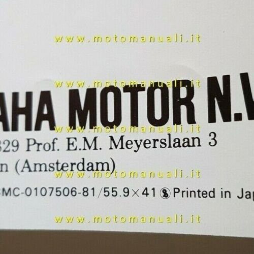 Yamaha modelli Cross YZ 50-80-100 1981 depliant English moto originale …
