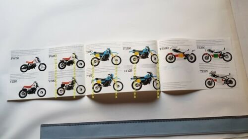 Yamaha modelli Racing TZ YZ IT PW 1983 depliant originale …