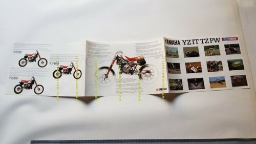 Yamaha modelli Racing TZ YZ IT PW 1983 depliant originale …