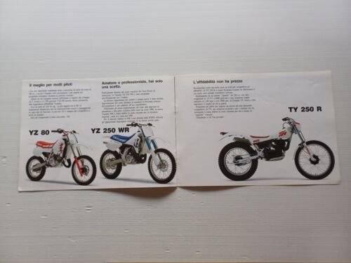 Yamaha modelli YZ - WR - TY 1989 depliant ITALIANO …