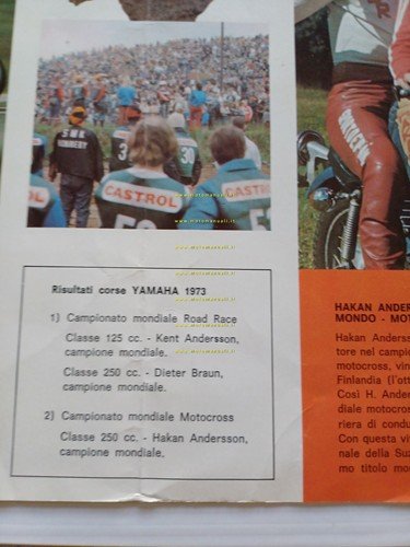 Yamaha News produzione modelli 1973 depliant originale italiano
