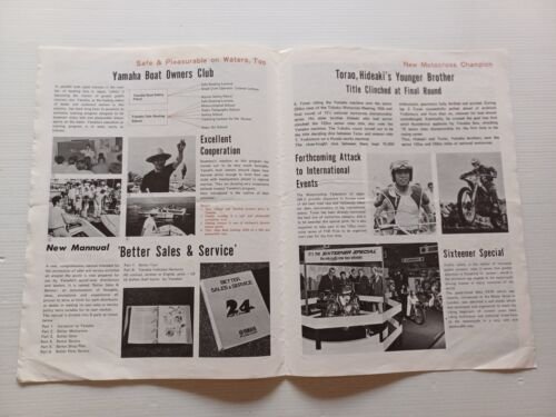 Yamaha News rivista aziendale n.12 1972 originale