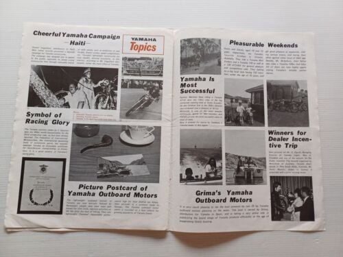 Yamaha News rivista aziendale n.12 1972 originale