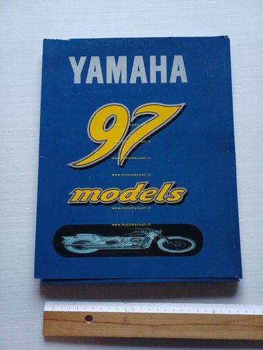 Yamaha presentazione modelli 1997 cartella stampa depliant originale inglese