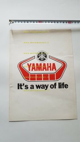 Yamaha produzione modelli 1978 depliant moto originale italiano genuine brochure
