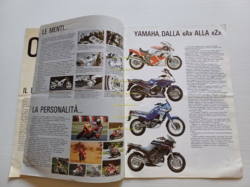 Yamaha produzione modelli 1991 depliant originale italiano