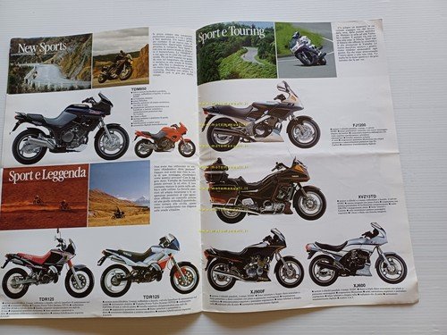 Yamaha produzione modelli 1991 depliant originale italiano