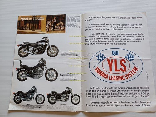 Yamaha produzione modelli 1991 depliant originale italiano